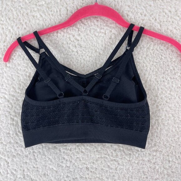 Gymshark Black Energy Seamless Sports‎ Bra Womens Pullover Padded Workout Size S - Picture 5 of 7